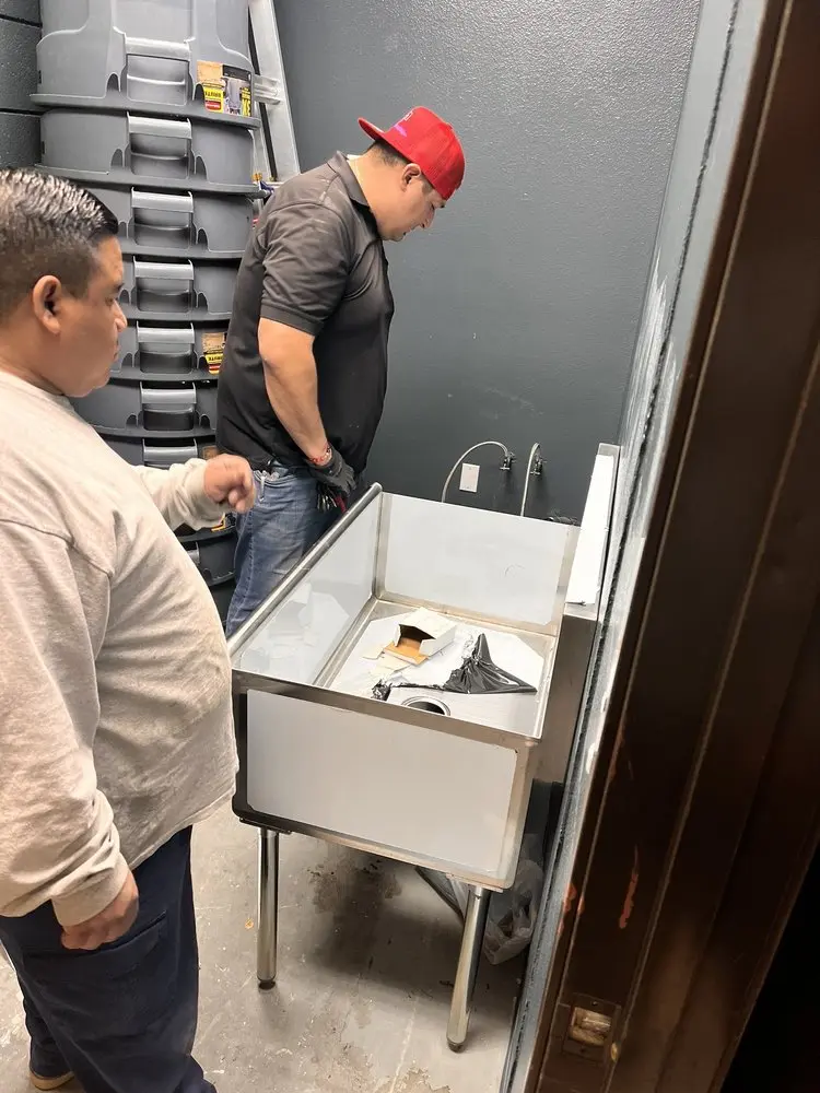 Commercial plumbing and sink installation in Tremley
