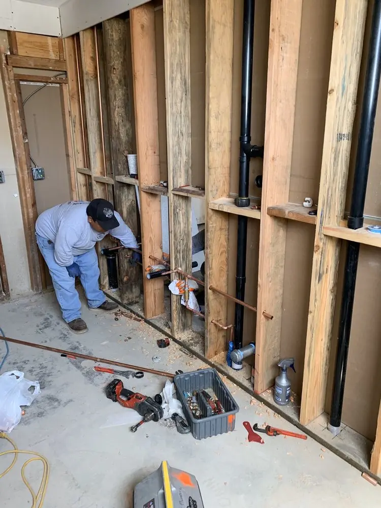 Commercial rough-in plumbing for Gas Line Repair in Tremley